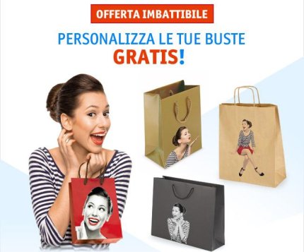 Personalizza le tue buste shopper gratis